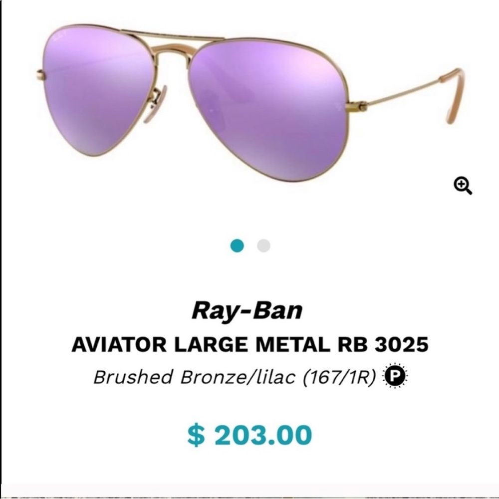 Purple Ray Band aviators in great condition